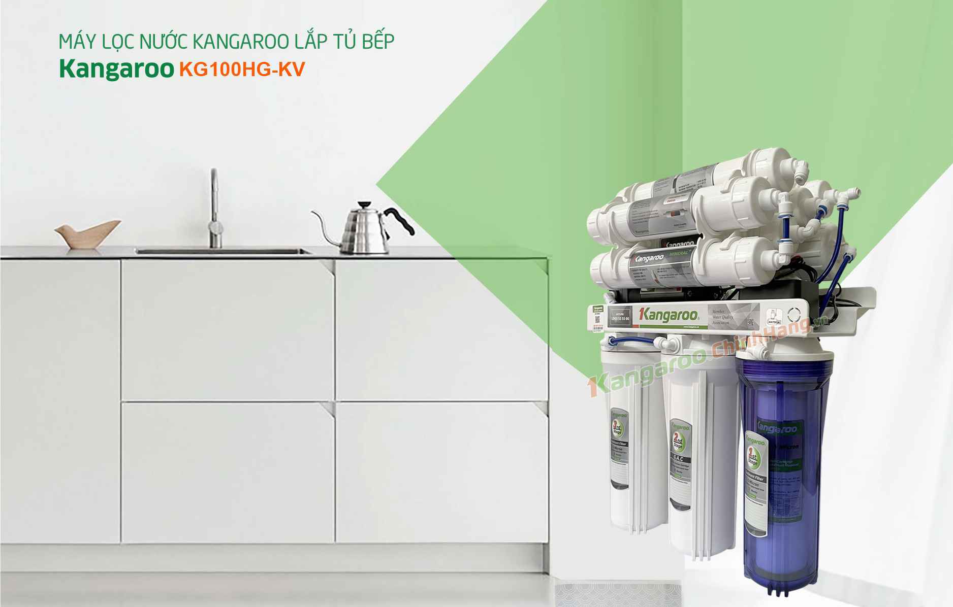 Máy lọc nước Kangaroo Hydrogen KG100HG KV